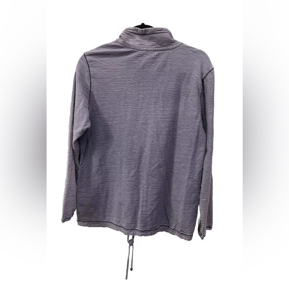 Tommy Bahama Womens Blue Lightweight Full Zip Mock Neck Sweatshirt Medium - Picture 3 of 14